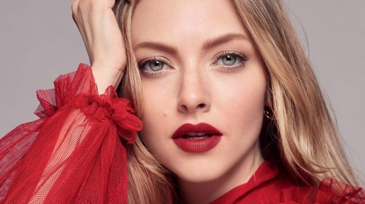 Amanda Seyfried stars in Lancome L'Absolu Rouge 2021 campaign.