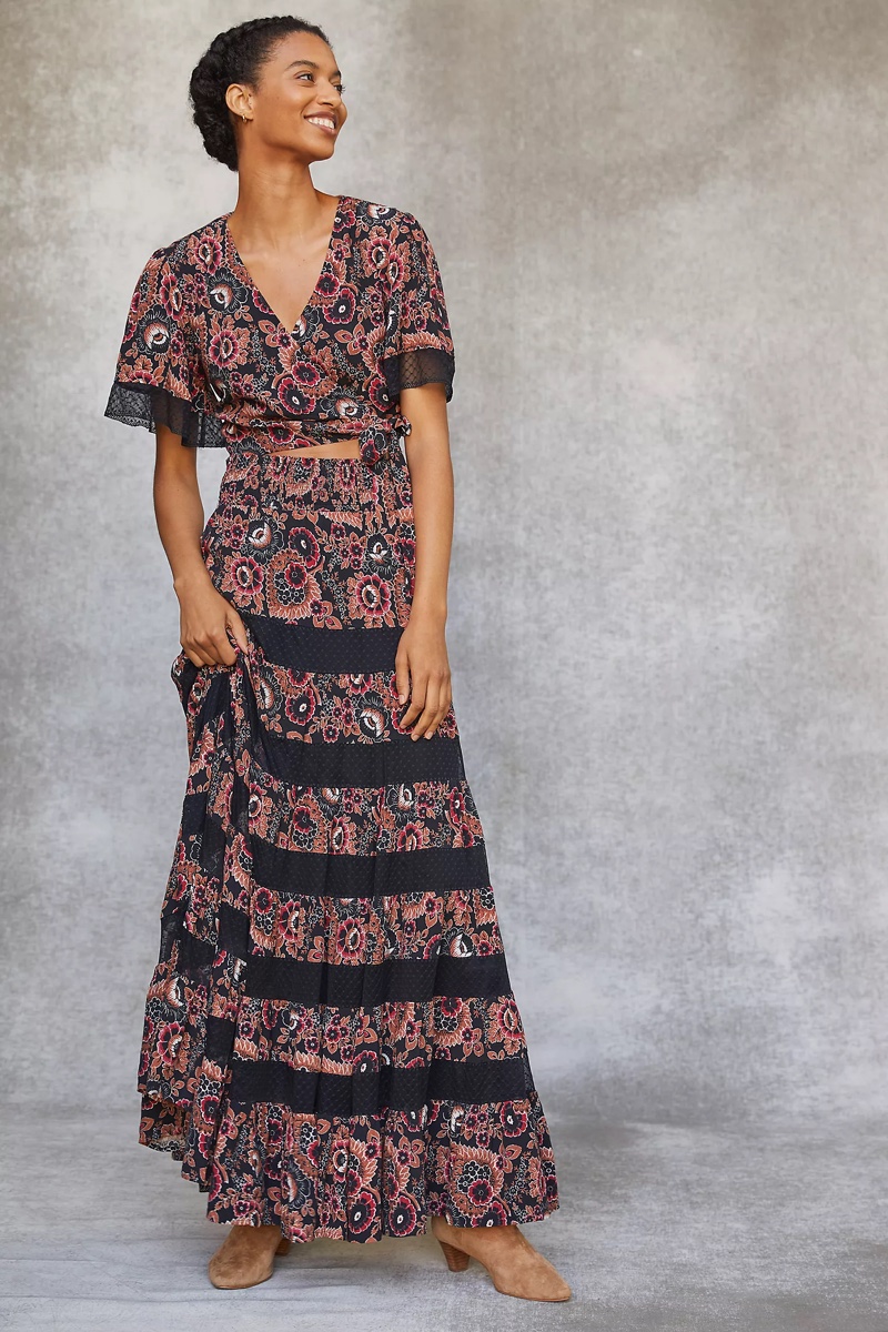 Anthropologie Floral Skirt Set $228