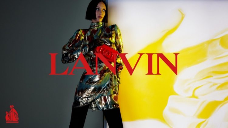 Bella Hadid stars in Lanvin fall-winter 2021 campaign.