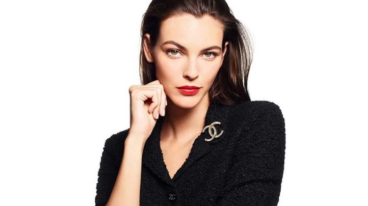 Vittoria Ceretti poses for Chanel Ultra Le Teint Foundation campaign.