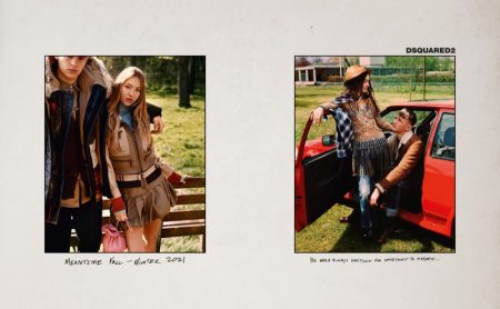 Lila, Iris, Georgia, Stella Take a Moment for DSquared2 Fall 2021 Campaign Lila, Iris, Georgia, Stella Take a Moment for DSquared2 Fall 2021 Campaign