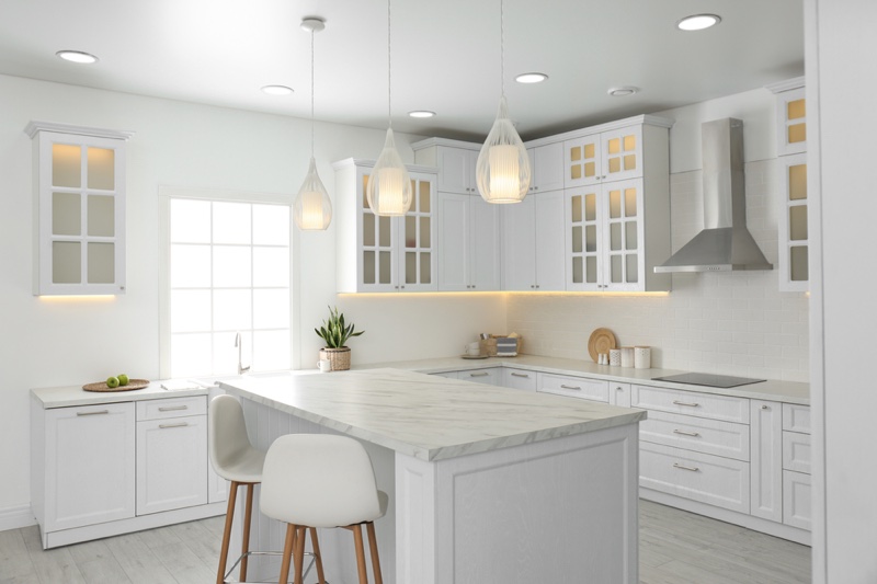 Home Kitchen White Color Palette