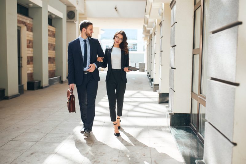 Husband and Wife Suits Business Briefcase