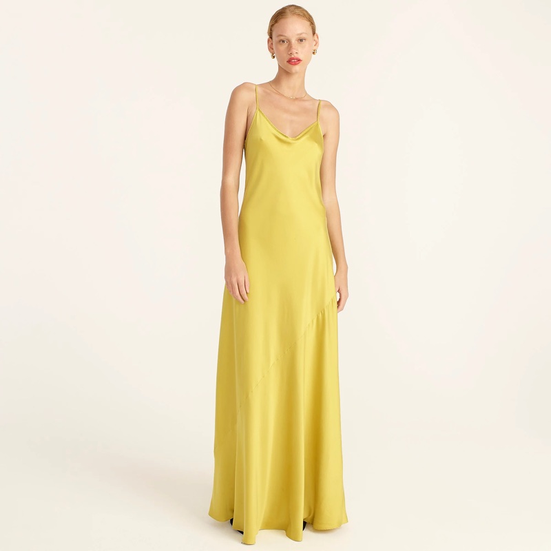 J. Crew Limited-Edition Tie-Back Silk Charmeuse Slip Dress $298