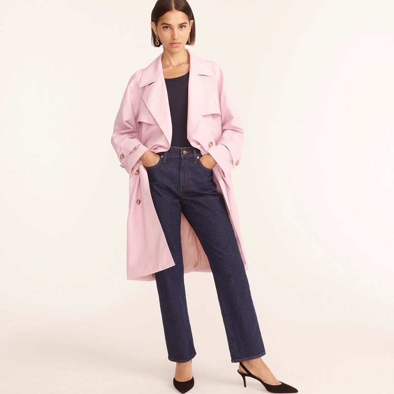 J. Crew Relaxed Trench Coat in Nylon $328