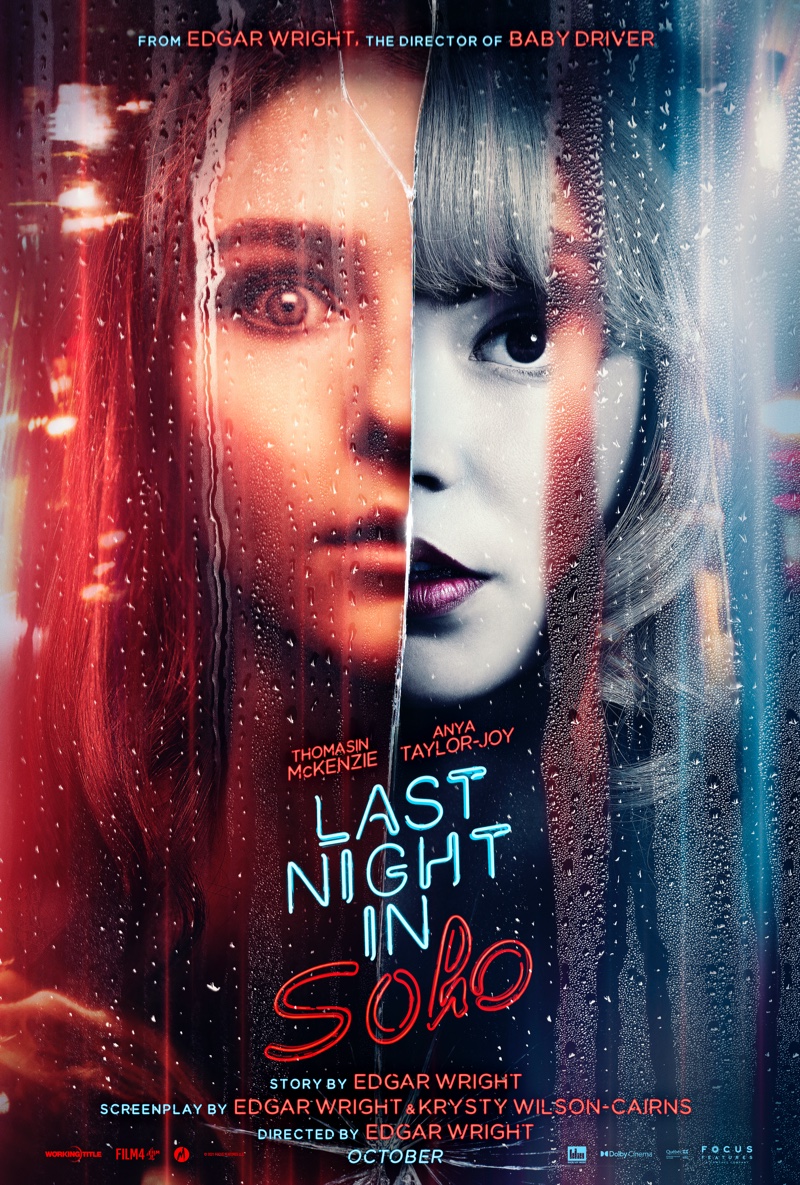 Edgar Wright's LAST NIGHT IN SOHO movie poster. | Photo Credit: © 2021 Focus Features, LLC