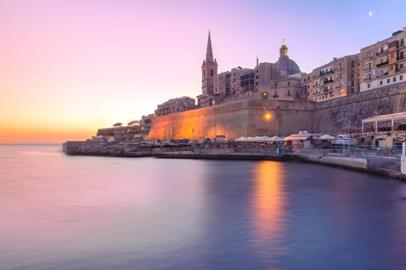 Malta Valletta Skyline Church