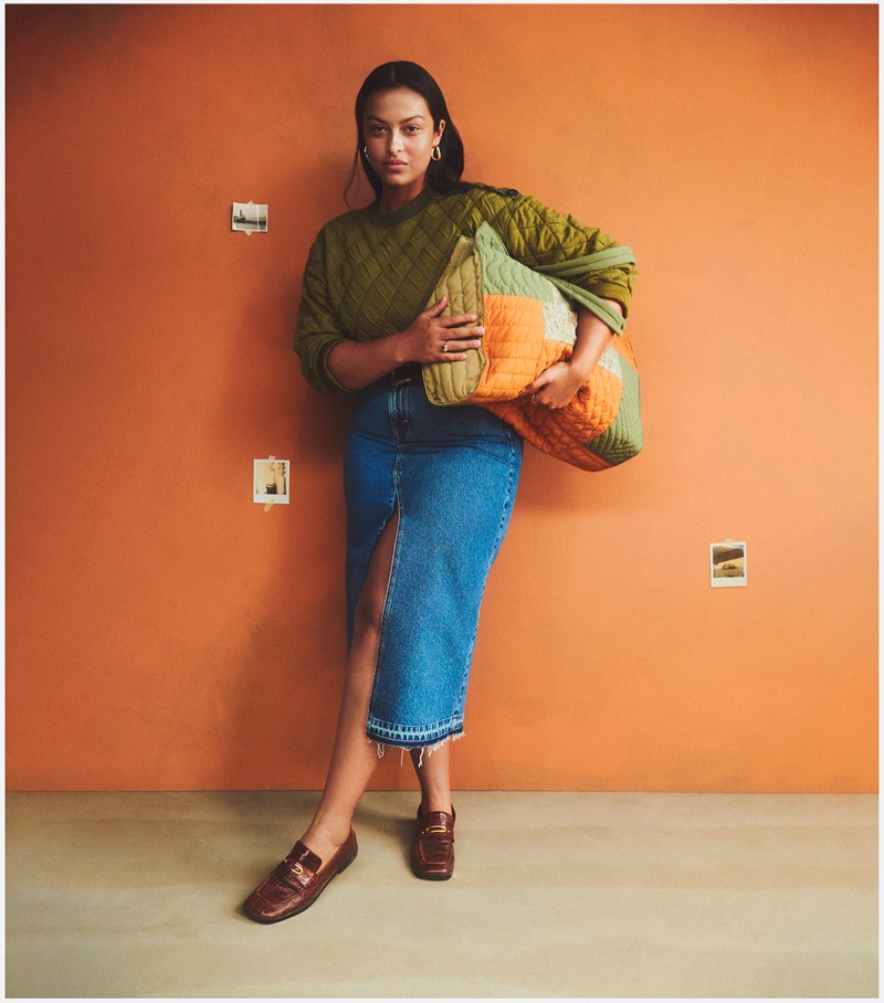 Devyn Garcia stars in Mango This is Family fall-winter 2021 campaign.
