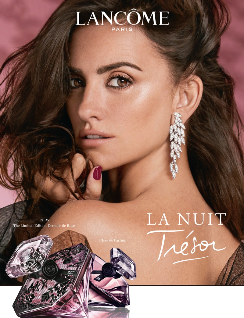 Penelope Cruz stars in Lancome La Nuit Trésor L’Eau de Parfum campaign. Photo: Hunter & Gatti