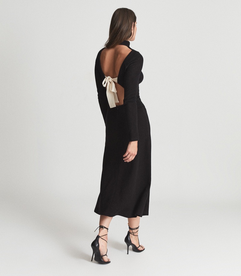 Reiss Lily Open Back Midi Dress $335