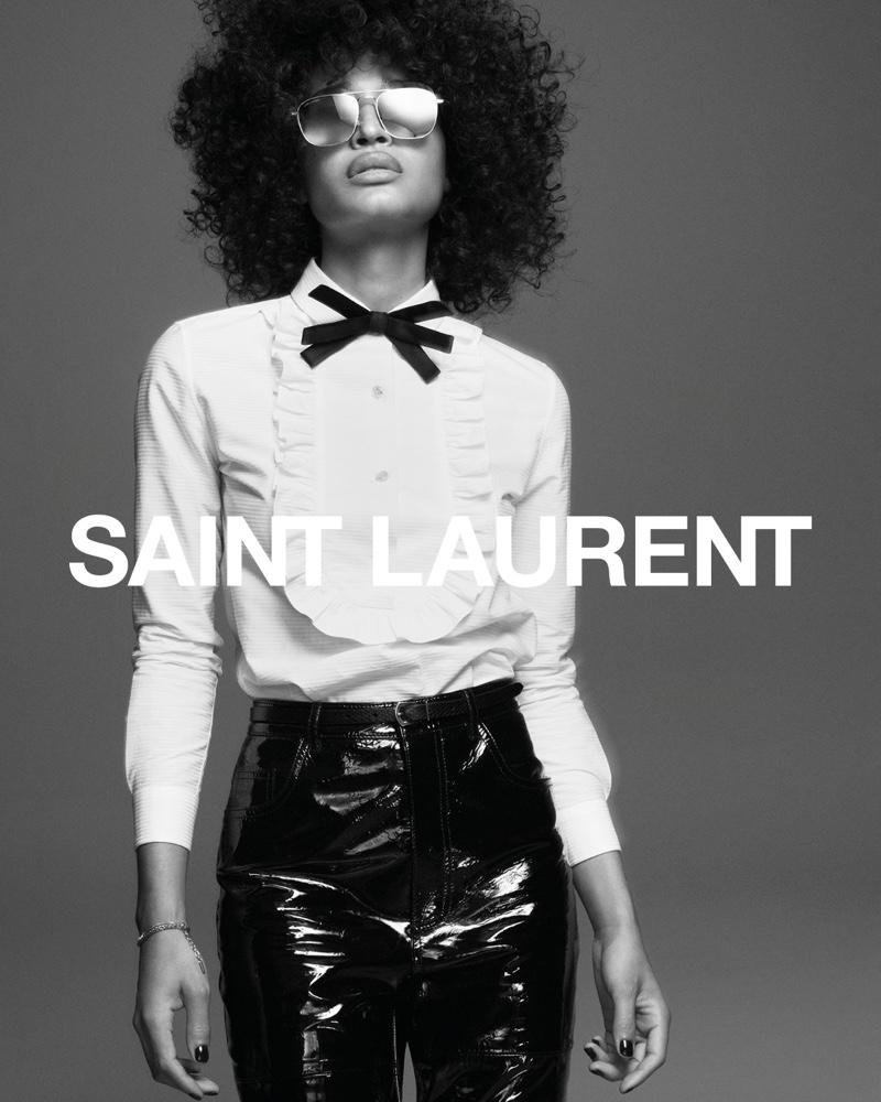 Indya Moore stars in Saint Laurent fall 2021 campaign.
