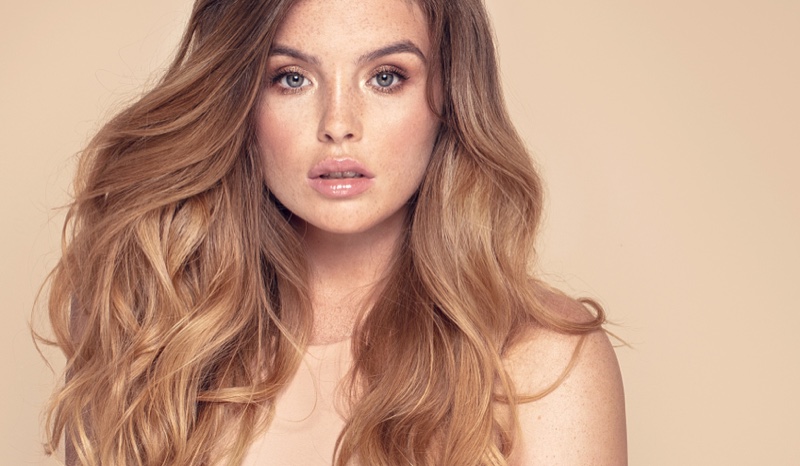 Woman Freckles Natural Beauty Skin Wavy Hair