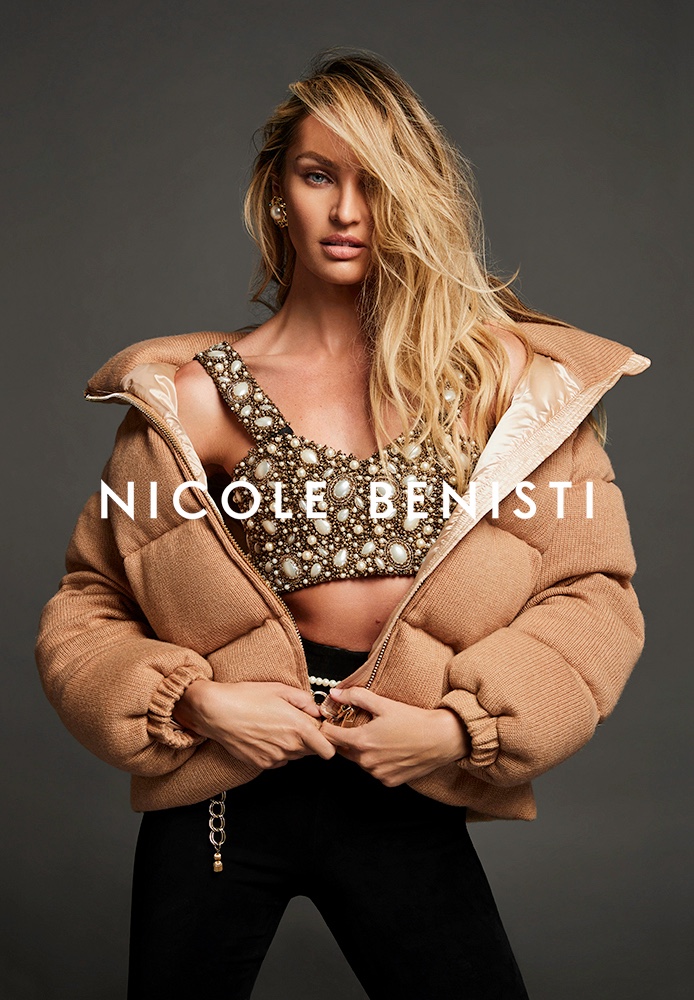 Nicole Benisti features puffer jacket in fall-winter 2021 campaign.