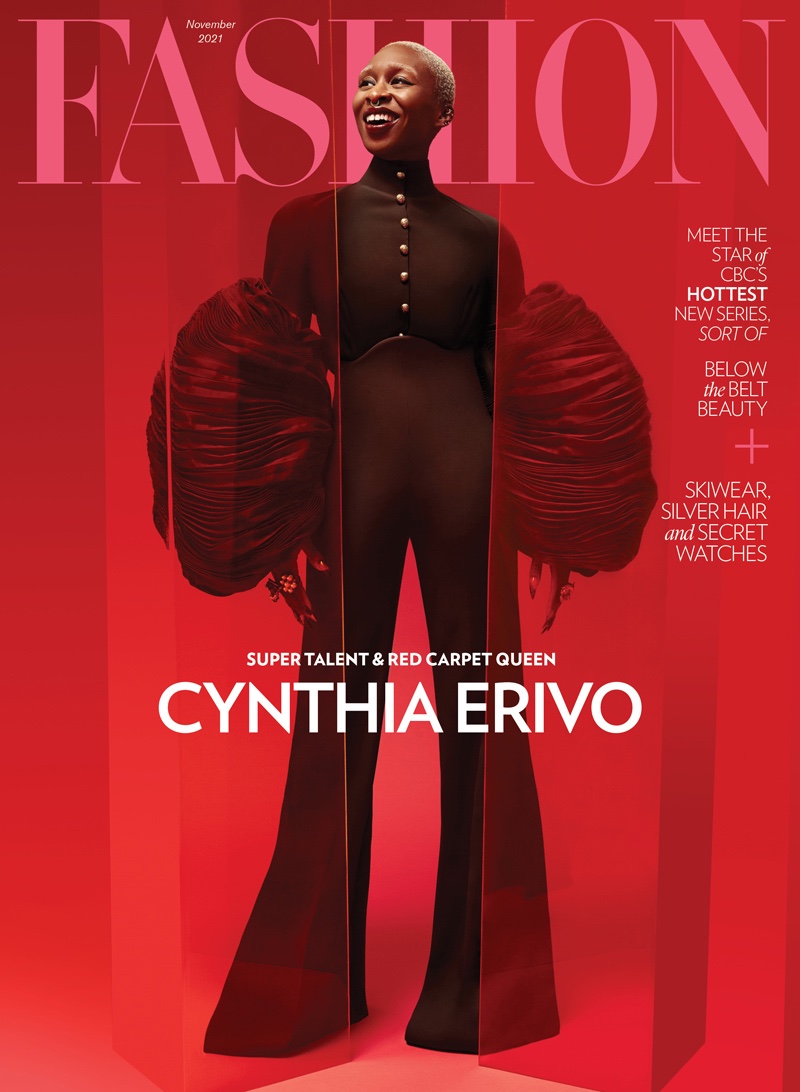 Cynthia Erivo on FASHION Magazine November 2021 cover. Photo: Royal Gilbert / FASHION