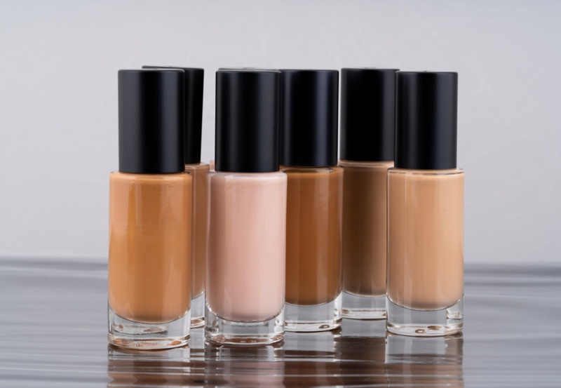 Different Shades Foundation Bottles Makeup