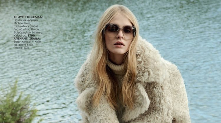 Feya Voishcheva Models Autumn Trends for Harper’s Bazaar Greece