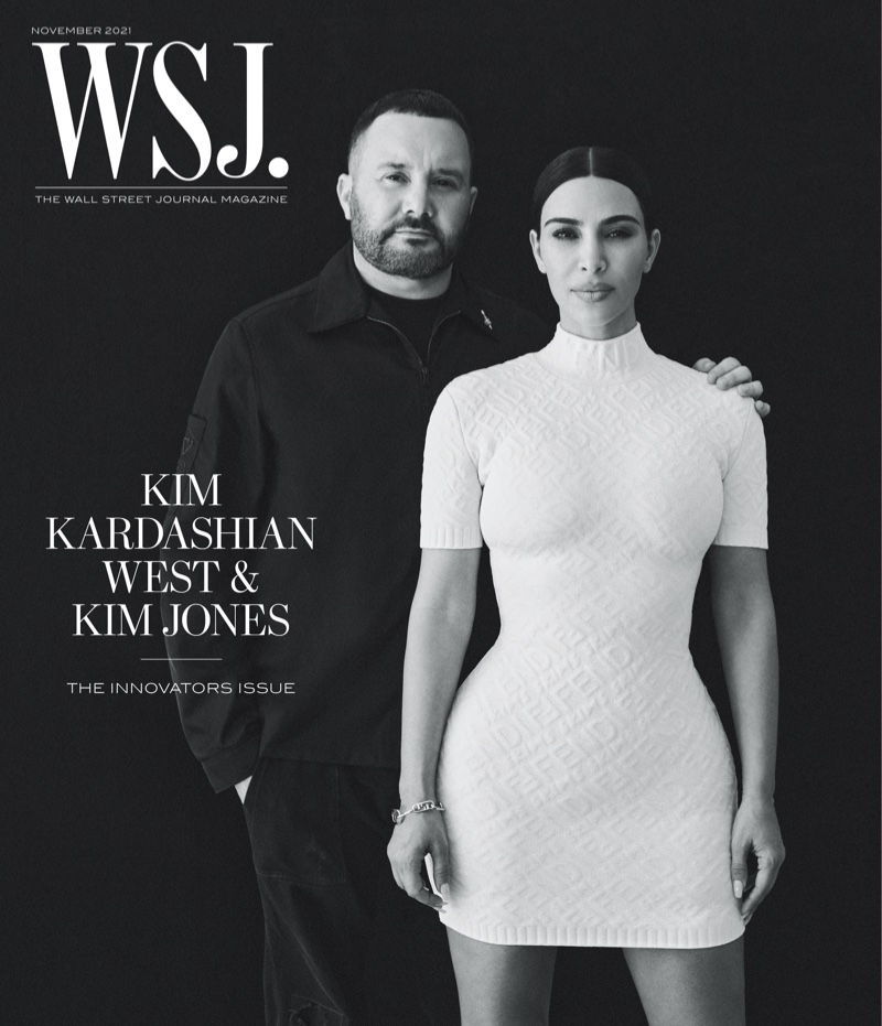 Kim Kardashian on WSJ. Magazine November 2021 Cover. Photo: Annemarieke van Drimmelen for WSJ. Magazine