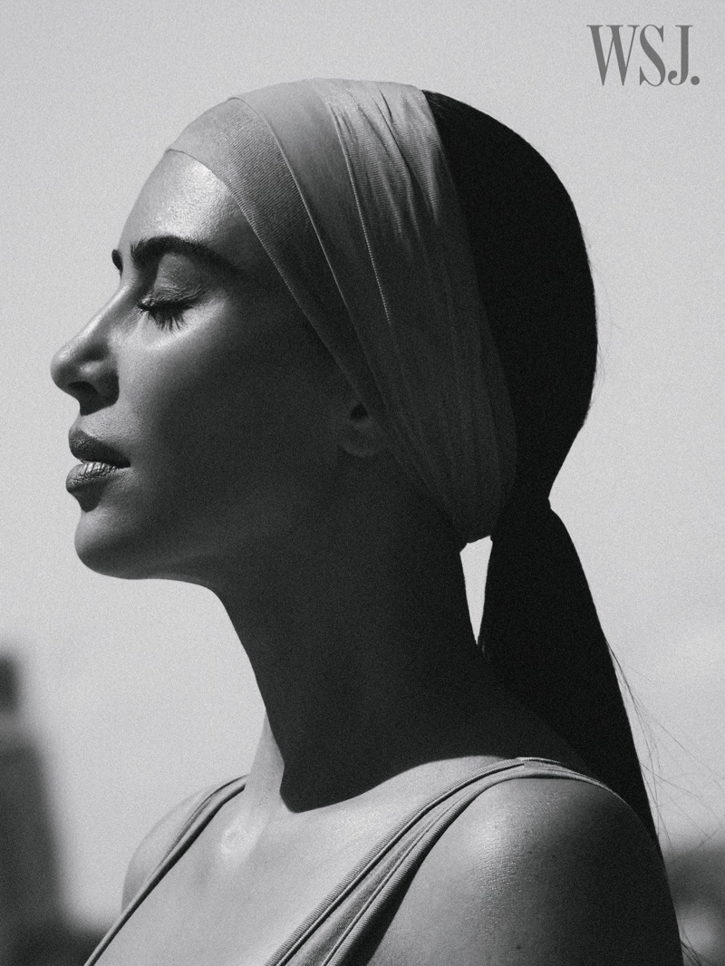 Ready for her closeup, Kim Kardashian wears a ponytail hairstyle. Photo: Annemarieke van Drimmelen for WSJ. Magazine