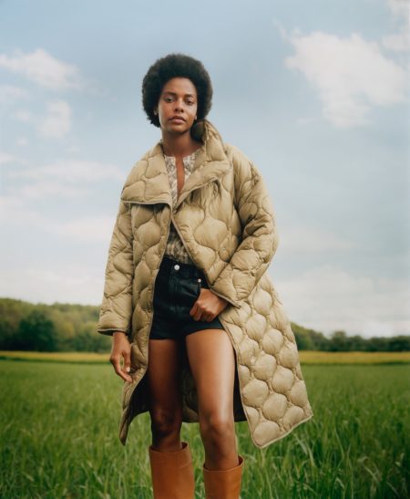 Karly Loyce Embraces Nature in Mango Committed to the Future Campaign Mango Committed to the Future campaign.