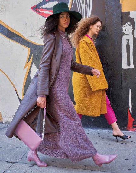 Nour & Maia Wear Fall City Styles for Grazia Italy