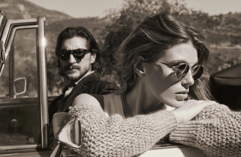 Brunello Cucinelli x Oliver Peoples eyewear campaign.
