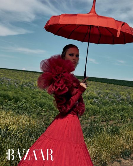 Patricia Zajacova Models Avant-Garde Styles for Harper's Bazaar Arabia Patricia Zajacova Models Avant-Garde Styles for Harper's Bazaar Arabia
