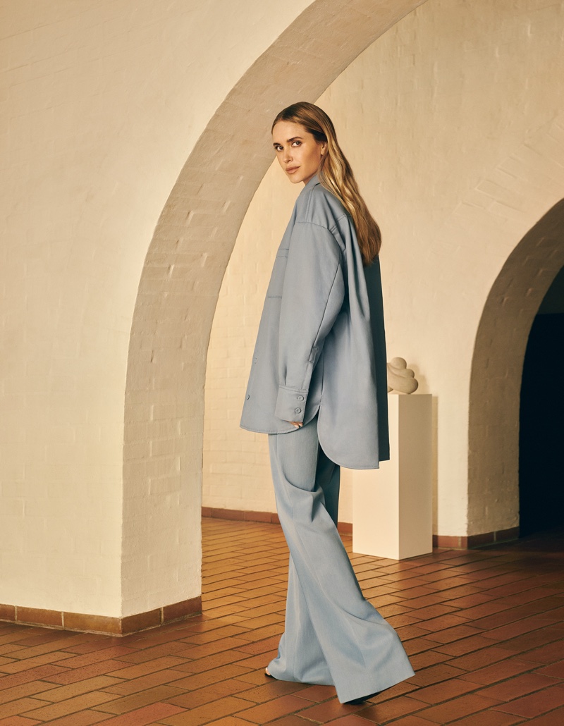 The Pernille x Mango collection is made from sustainable fabrics.