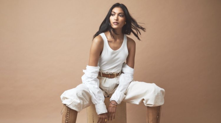 Pritika Swarup Poses in Neutral Fashions Modern Luxury