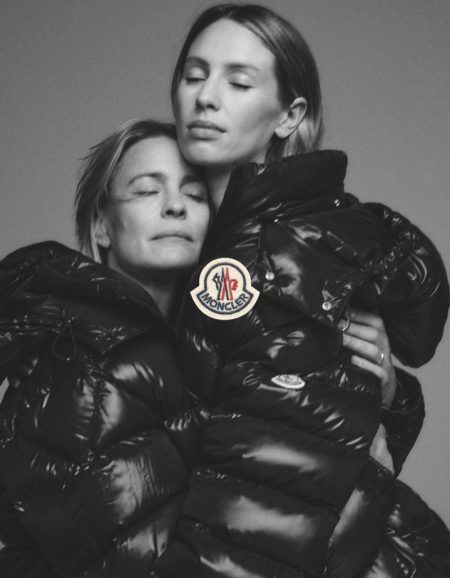Robin Wright & Daughter Dylan Penn Pose for Moncler We Love Winter Campaign Robin Wright and Dylan Penn star in Moncler We Love Winter fall-winter 2021 campaign.
