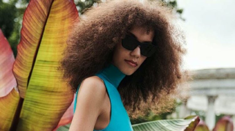 Shelby Hayes Poses in Vibrant Fashions for Vogue Arabia