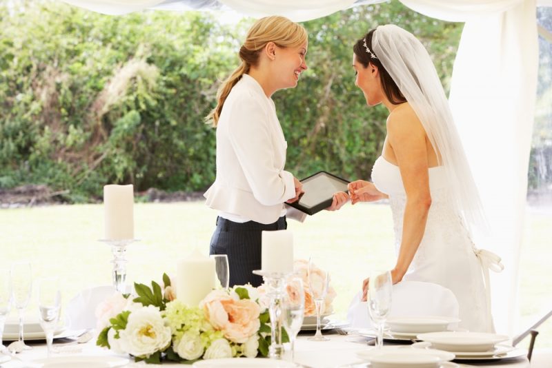 Wedding Planner and Bride