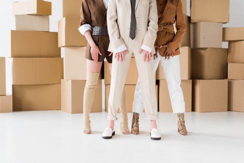 Women Wearing Suits with Statement Shoes