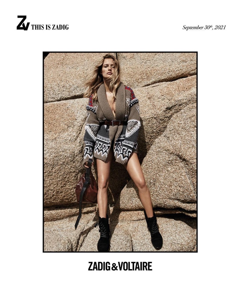 An image from Zadig & Voltaire's fall 2021 advertising campaign.