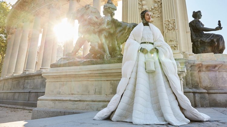 Afrodita Dorado Showcases Puffer Silhouettes for Vogue Arabia