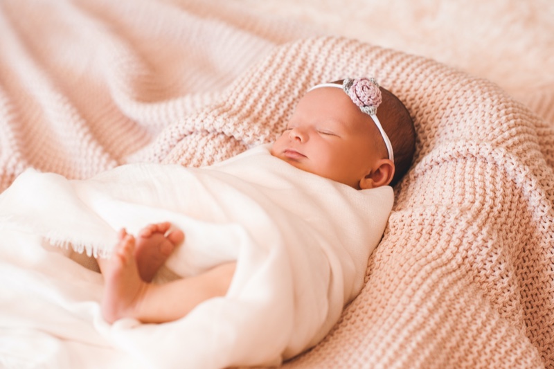 Baby Headband Sleeping Girl