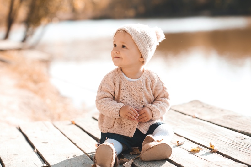 Baby Sweater Beanie Pink