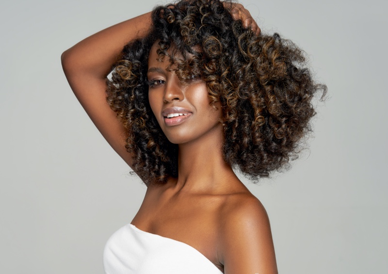 Black Woman Curly Hair Wig