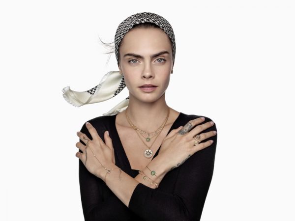 Cara Delevingne Dior Rose des Vents New Jewelry Campaign
