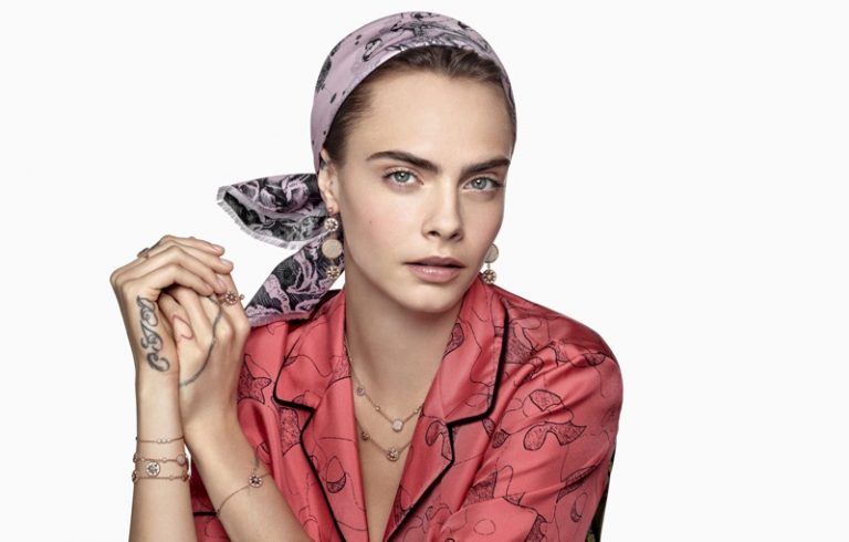 Cara Delevingne Dior Rose des Vents New Jewelry Campaign