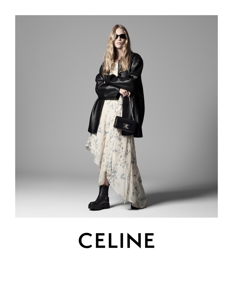 Rebecca Leigh Longendyke poses for Celine Grands Classiques Session 4 campaign.