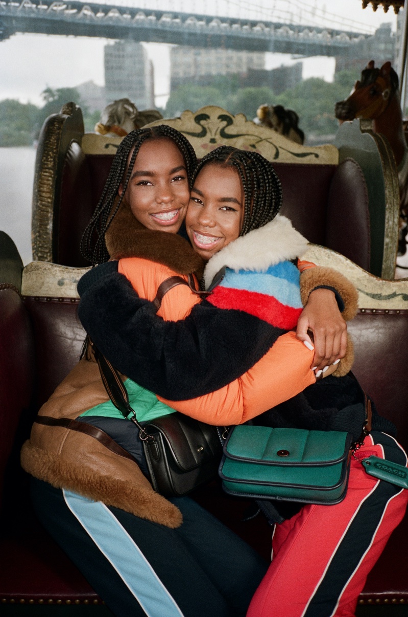The Combs sisters star in Coach Holiday 2021 campaign.