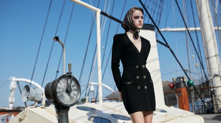 Emilia Kwiatkowska Models Boat-Ready Looks for SNC Russia