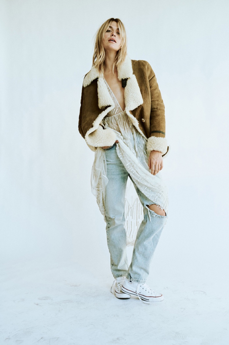 Annie McGinty wears Free People winter 2021 collection.