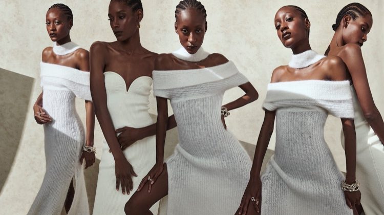 Fabiana & Alissa Pose in Chic Knitwear for InStyle Germany