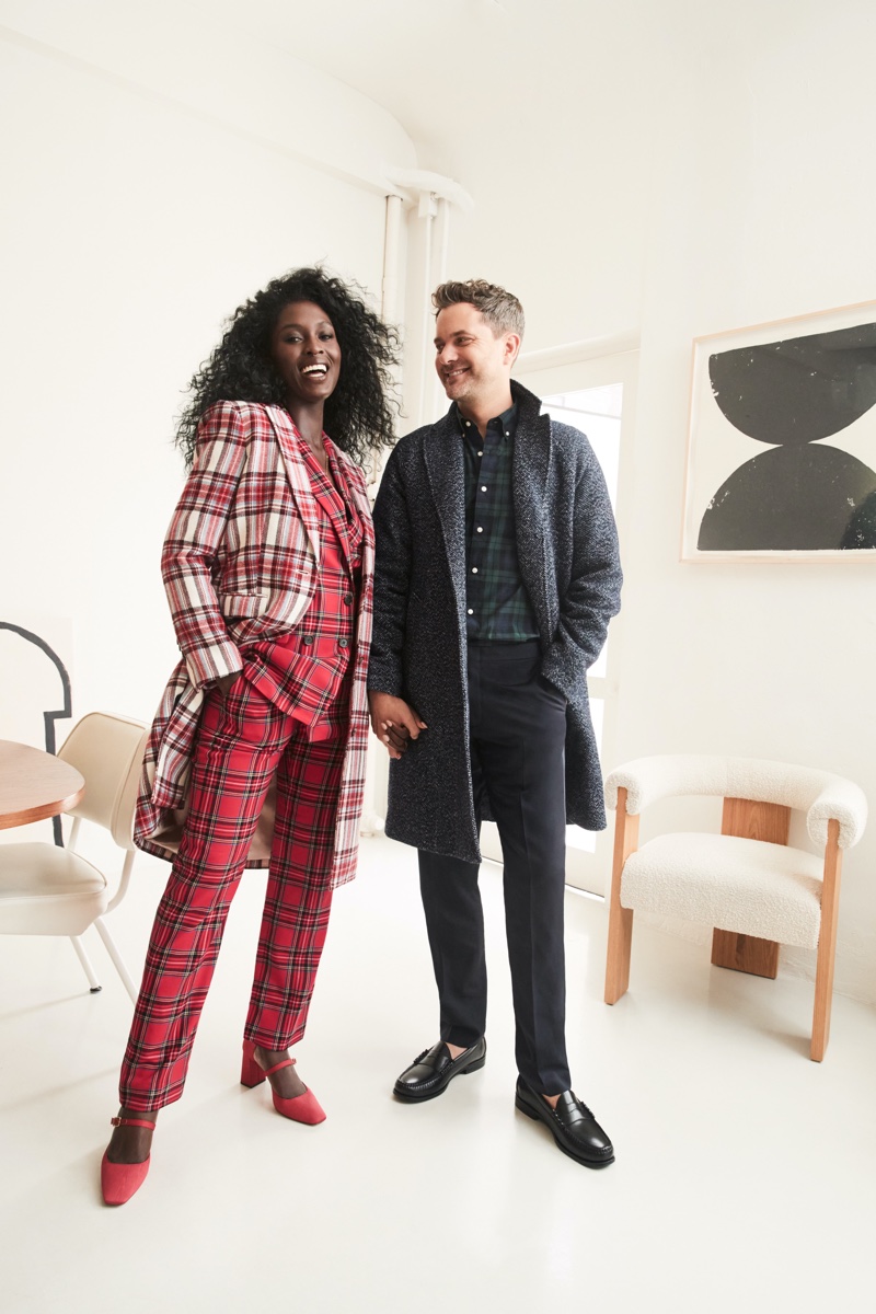 Jodie Turner-Smith and Joshua Jackson star in J. Crew Holiday 2021 campaign