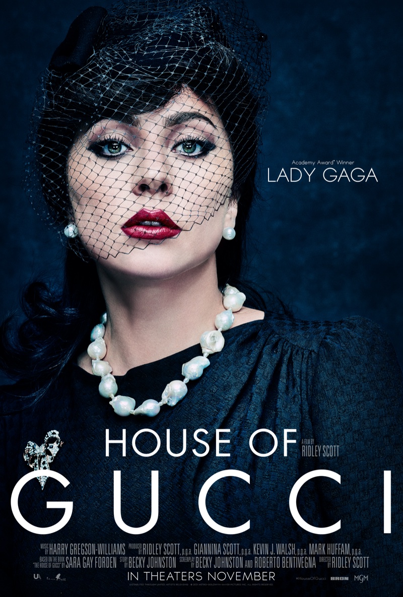 Lady Gaga as Patrizia Reggiani on House of Gucci poster. | Photo Credit: Metro-Goldwyn-Mayer Pictures Inc.