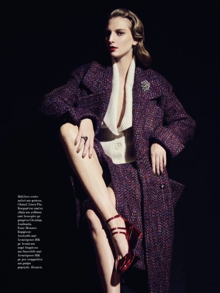 Ros Georgiou Embraces Elegant Coats for Vogue Greece Ros Georgiou Embraces Elegant Coats for Vogue Greece