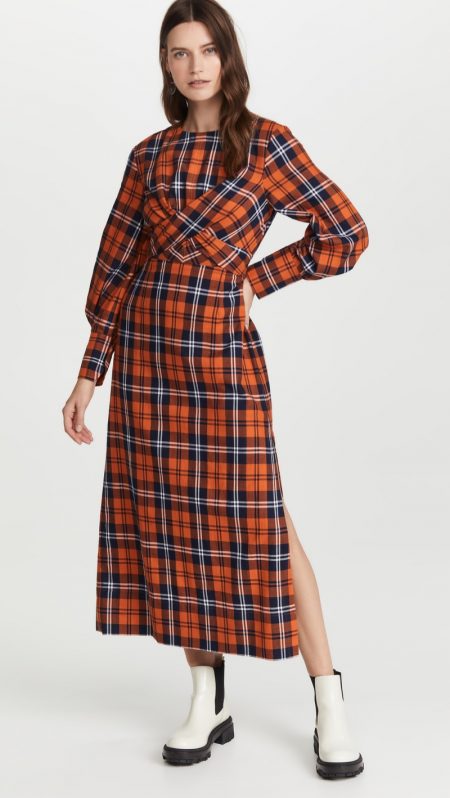 Stay Chic in Staud's Fall 2021 Designs Staud Crosshill Dress $375
