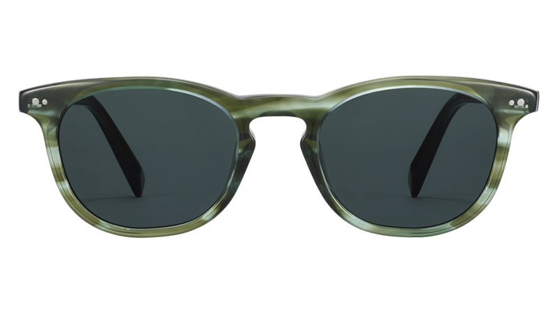 Warby Parker Malik Sunglasses in Striped Cypress $95