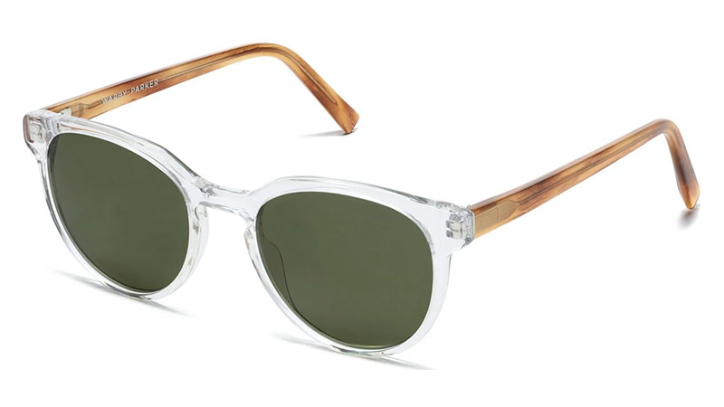 Warby Parker Wright Sunglasses in Crystal English Oak $95